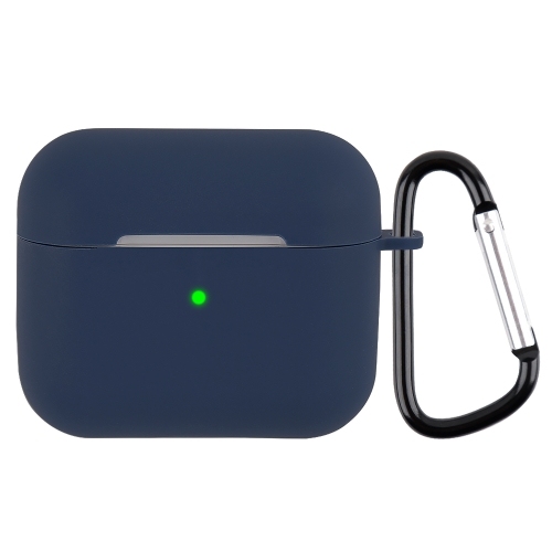 Wireless Earphone Silicone Protective Husa with Carabiner AirPods 3 (Midnight Blue)