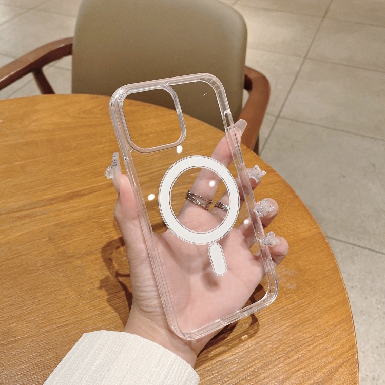 Husa p/u iPhone 14 Pro MagSafe Magnetic Clear Acrylic TPU Case