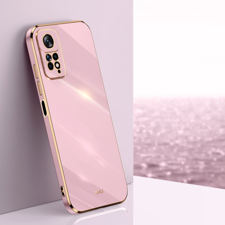 Husa p/u Xiaomi Redmi Note 11 Pro 4G/5G Husa p/ueign XINLI 6D Electroplate (Cherry Purple)
