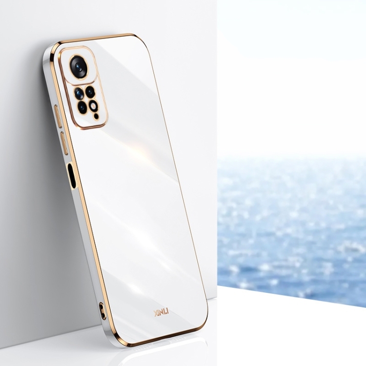 Husa p/u Xiaomi Redmi Note 11 Pro 4G/5G Husa p/ueign XINLI 6D Electroplate (White)
