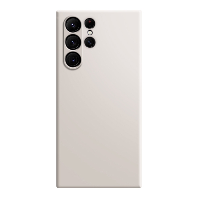 Husa p/u Samsung S23 Ultra 5G Imitation Liquid Silicone (White)