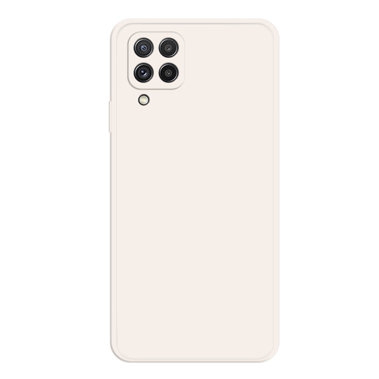 Samsung Galaxy A22 4G Imitation Liquid Silicone Phone Husa (White)