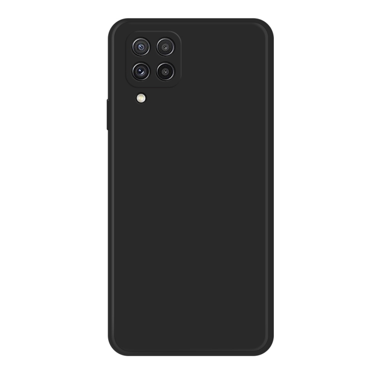 Samsung Galaxy A22 4G Imitation Liquid Silicone Phone Husa (Black)