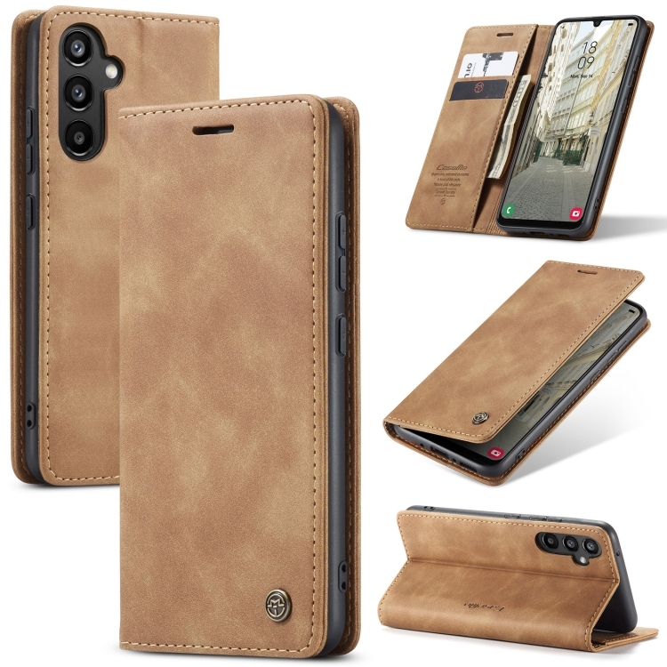 Husa p/u Samsung A34 5G Me 013 Multifunctional Horizontal Carte Piele (Brown)