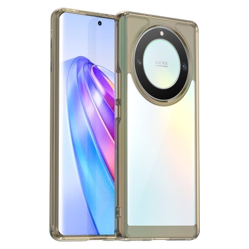 Honor X9A Colorful Series Acrylic + TPU Husa (Transparent Grey)