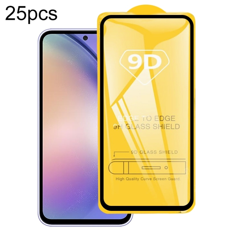 For Samsung A54 (9D) Full Glue Full Screen Tempered Glass Film