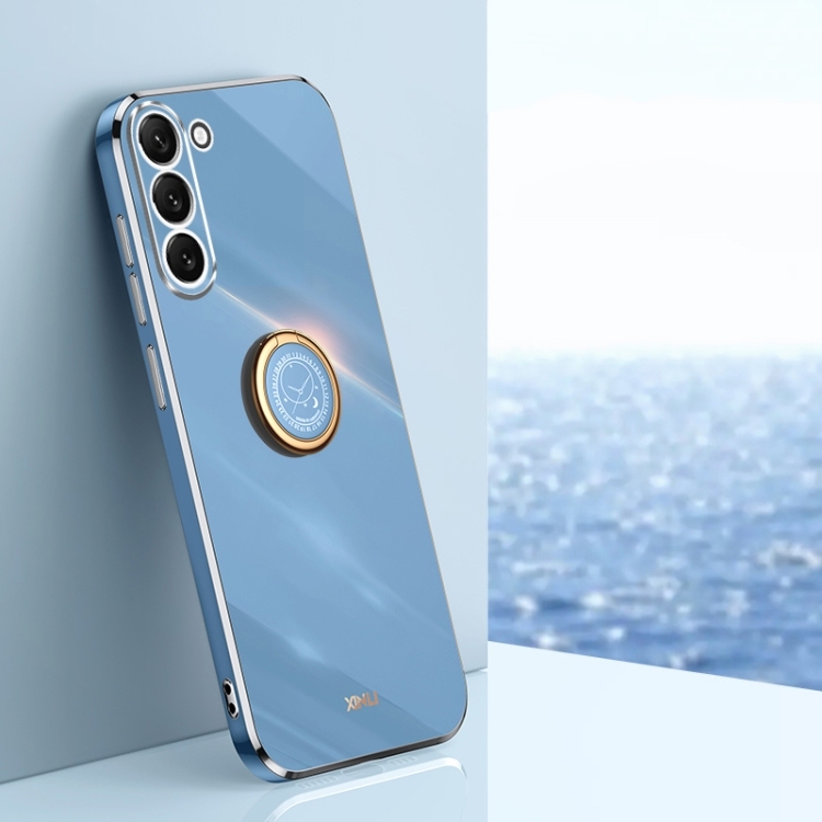 Samsung S24 5G XINLI Straight Edge 6D Electroplate TPU Husa  (Celestial Blue)