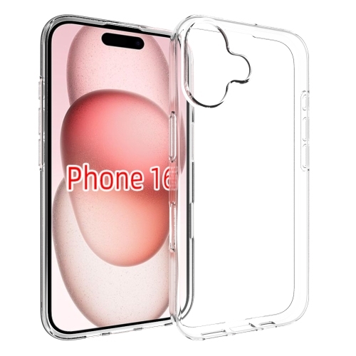 iPhone 16 Waterproof Texture TPU Phone Husa (Transparent)