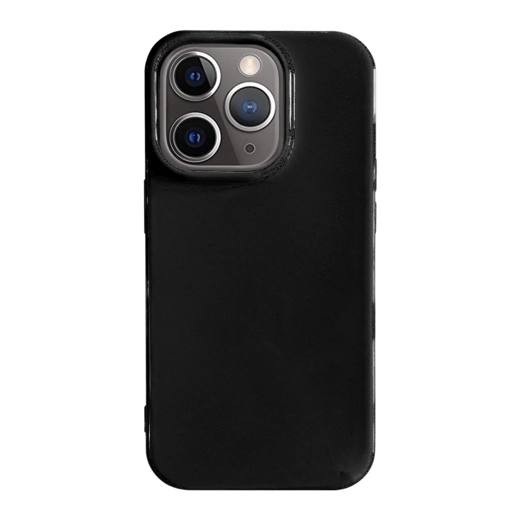 iPhone 11 Pro Shockproof Solid Color TPU Phone Husa(Black)