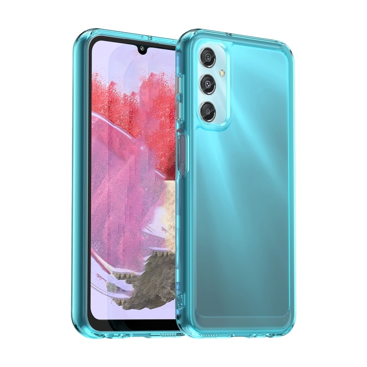 Samsung Galaxy A25 4G Candy Series TPU Phone Husa(Transparent Blue)