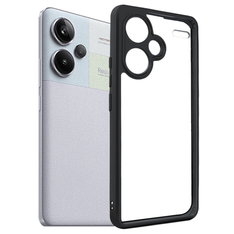 Xiaomi Redmi Note 13 Pro+ Frosted TPU + Transparent PC Phone Husa(Black)