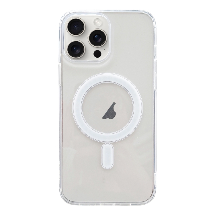 Husa p/u iPhone 15 Pro Max MagSafe Magnetic Clear Acrylic TPU Phone Case ( Transparent)