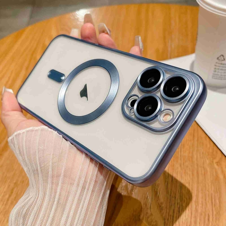 iPhone 14 Pro MagSafe Magnetic Frosted TPU Husa (Sierra Blue)