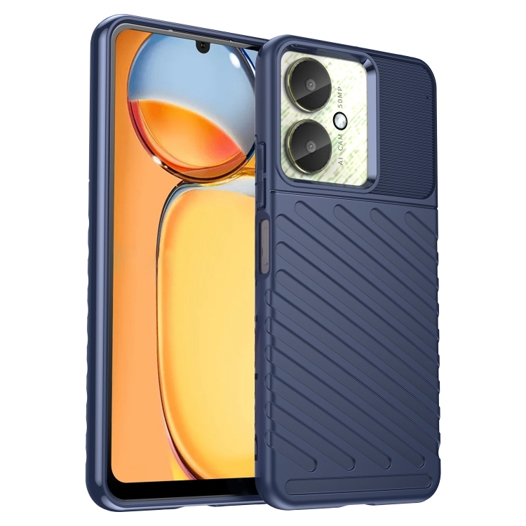 Xiaomi Redmi 13C Thunderbolt Shockproof Soft TPU Phone husa(Blue)