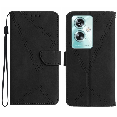 OPPO A79 5G Carbon Fiber Brushed Texture TPU Phone Husa (Black)