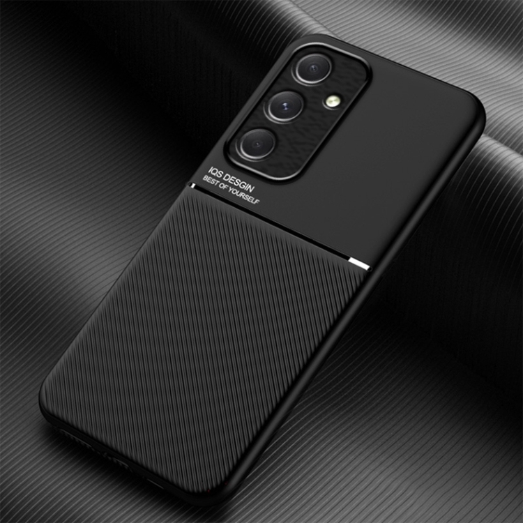 Samsung Galaxy A25 5G Classic Tilt Strip Grain Magnetic Shockproof PC + TPU Phone husa(Black)