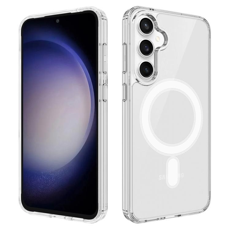 Samsung S25 FE 5G MagSafe Magnetic Acrylic TPU Phone Husa (Transparent)