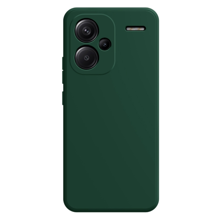 Xiaomi Redmi Note 13 Pro+ Imitation Liquid Silicone Phone husa(Dark Green)