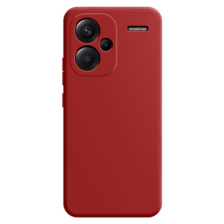 Xiaomi Redmi Note 13 Pro+ Imitation Liquid Silicone Phone Husa(Dark Red)