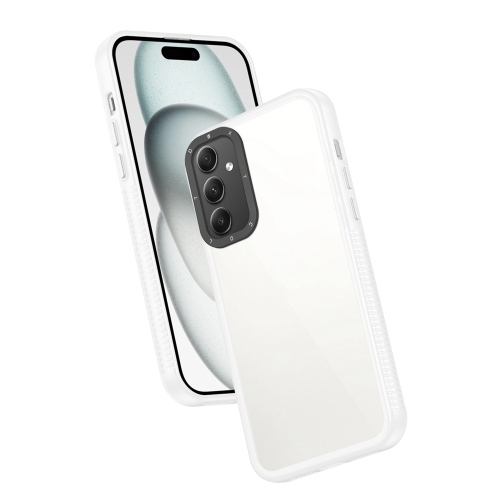 Samsung A35 5G Frame Two Color Lens Ring TPU Husa (Transparent)