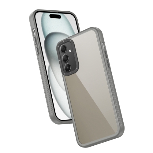 Samsung A35 5G Frame Two Color Lens Ring TPU Husa (Black)