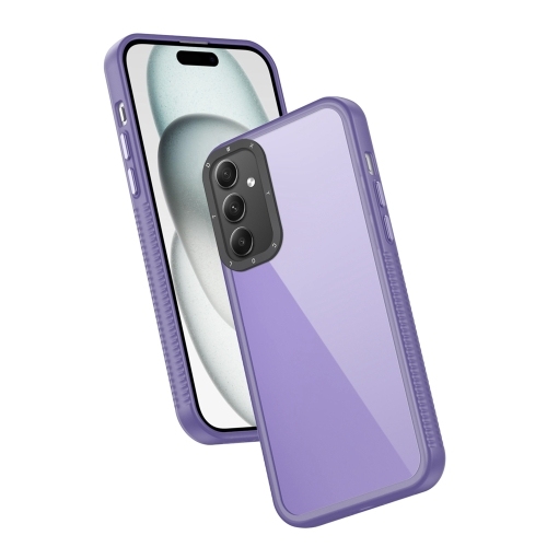 Samsung A35 5G Frame Two Color Lens Ring TPU Husa (Purple)