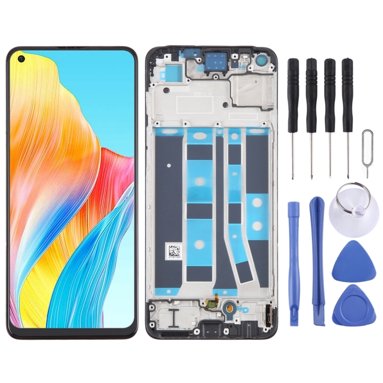 LCD OPPO A78 4G BLACK WITH FRAME OLED