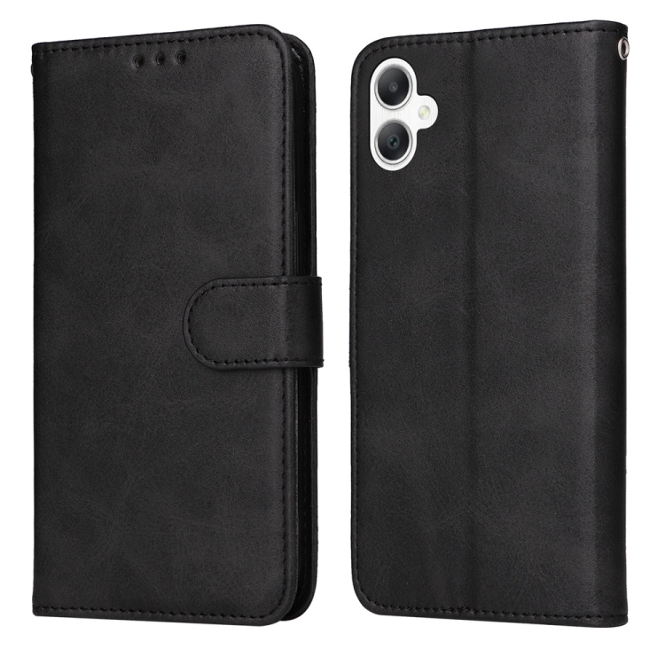 Samsung Galaxy A06 4G / 5G Classic Calf Texture Carte Piele Phone Husa (Black)
