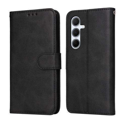 Samsung A56 5G Classic Calf Texture Carte Piele Husa (Black)