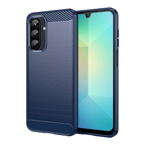 Samsung A26 5G Carbon Fiber Brushed Texture TPU Husa (Blue)
