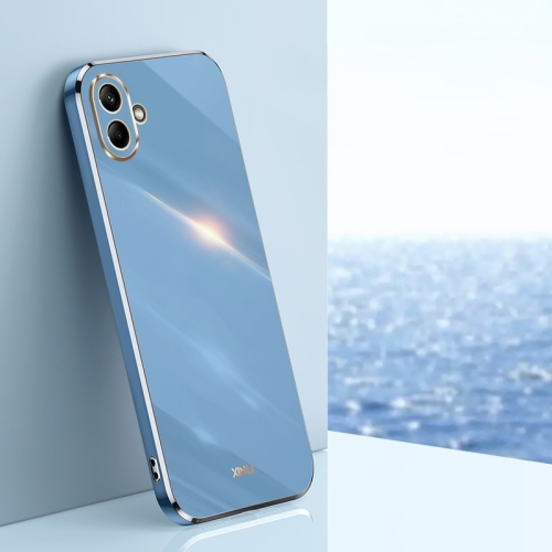 Samsung A06 4G XINLI Straight Edge 6D Electroplate TPU Husa (Celestial Blue)