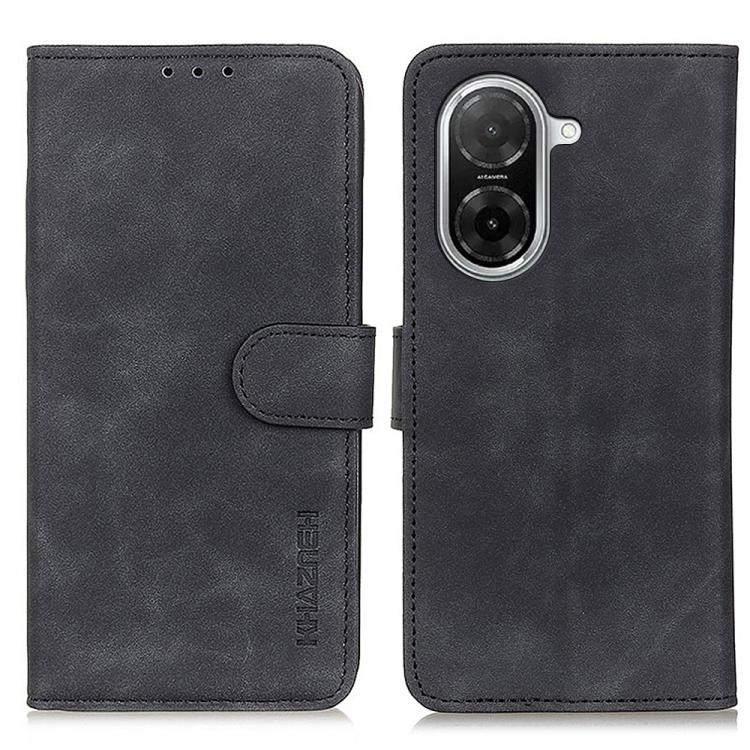 Redmi A5 4G 173.3mm KHAZNEH Retro Texture Carte Piele Phone Husa (Black)