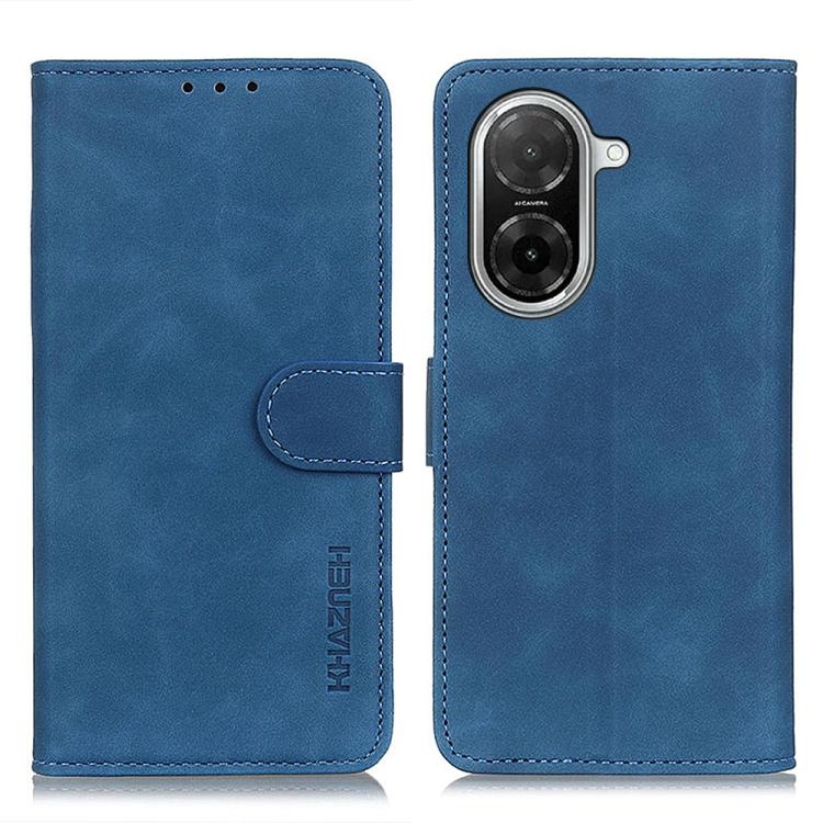 Redmi A5 4G 173.3mm KHAZNEH Retro Texture Carte Piele Phone Husa (Blue)