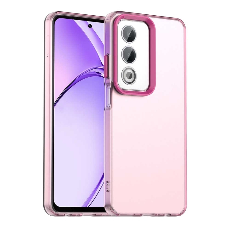 OPPO A80 5G Candy PC Hybrid TPU Shockproof Phone Husa (Red)