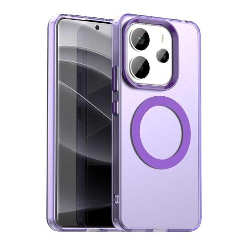 Xiaomi Redmi Note 14 4G 163.25mm Candy Magsafe PC Hybrid TPU Husa (Purple)