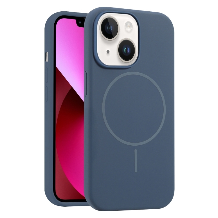 iPhone 13 Liquid Silicone MagSafe Phone Husa(Royal Blue)