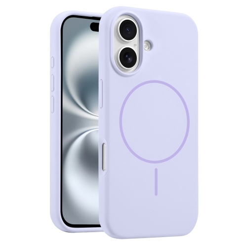 iPhone 16 Liquid Silicone MagSafe Phone Husa (Lilac)