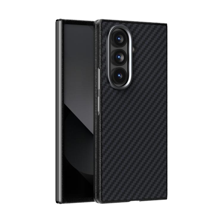 Samsung Z Fold7 5G ABEEL C Carbon Fiber Series 6D Micro Relief MagSafe Phone Husa (Black)