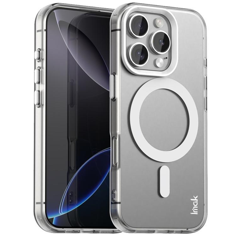 iPhone 16 Pro IMAK Candy Series Shockproof MagSafe Phone Husa(White)