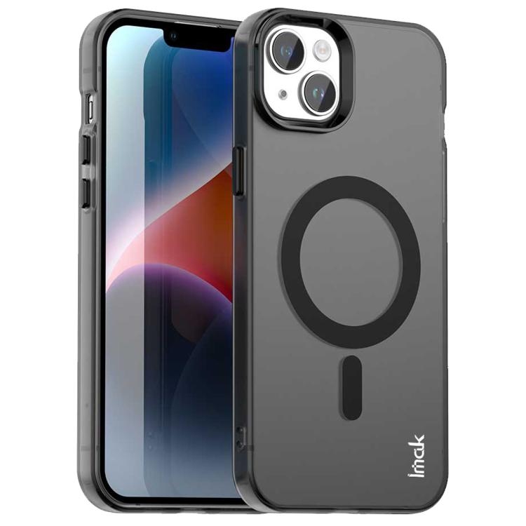 iPhone 15 IMAK Candy Series Shockproof MagSafe Phone Husa(Black)