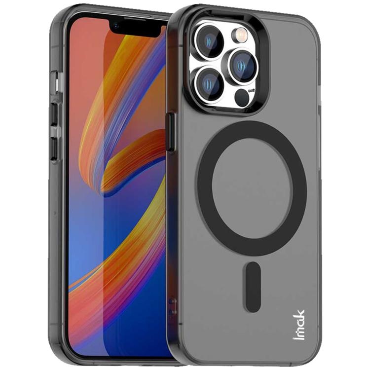 iPhone 14 Pro IMAK Candy Series Shockproof MagSafe Phone Husa(Black)