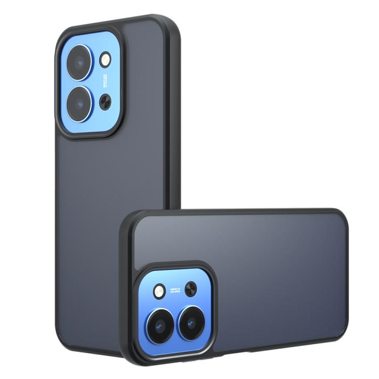 Redmi 15C 5G/4G EU 173mm / Poco C85 5G Armor Big Pore PC Hybrid TPU Phone Husa (Frosted Black)