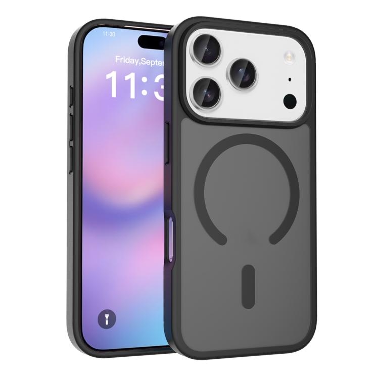 iPhone 17 Pro Skin Feel TPU Hybrid PC MagSafe Phone Husa (Black)