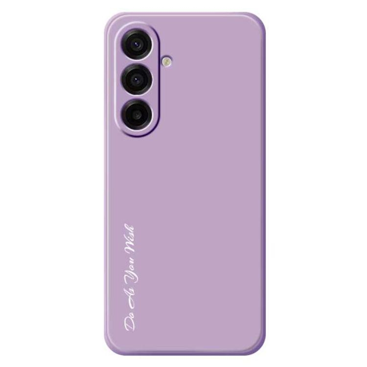 Samsung A17 5G Do As You Wish A1440 Fine Hole Straight Edge Silicone Phone Husa(Purple)