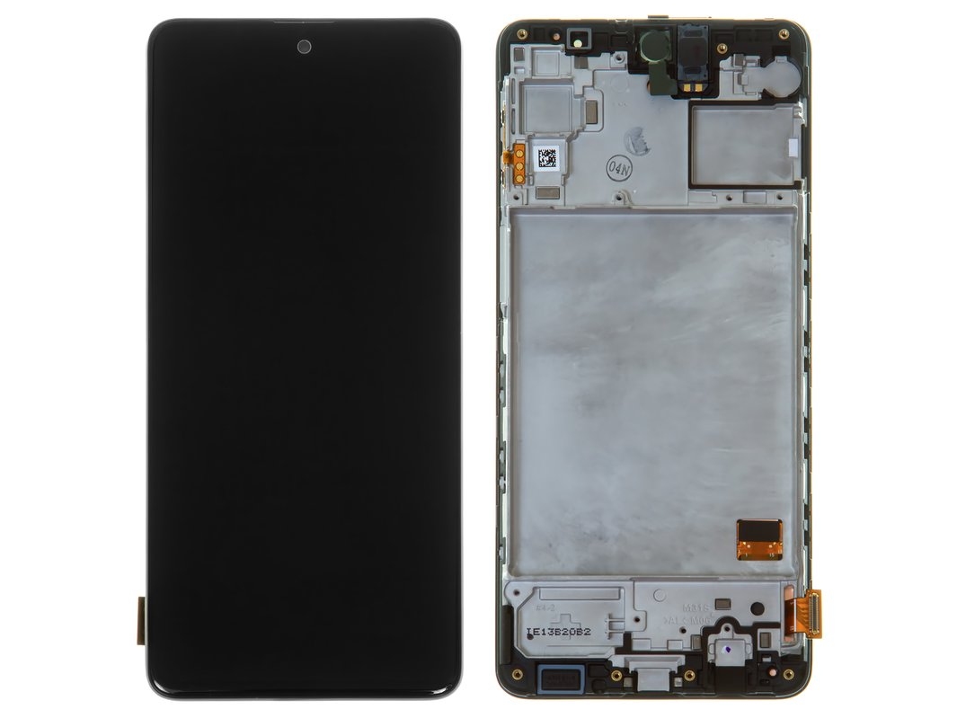 LCD SAMSUNG M31S / M317 BLACK WITH FRAME ORIGINAL (SERVICE PACK)