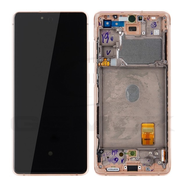 LCD SAMSUNG S20 FE / G780 / G781 CLOUD ORANGE  ORIGINAL WITH FRAME (SERVICE PACK)