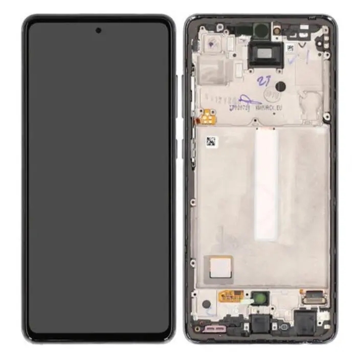 LCD SAMSUNG A52 (4G) / A525 / A52 (5G) / A526 BLACK WITH FRAME ORIGINAL (SERVICE PACK)