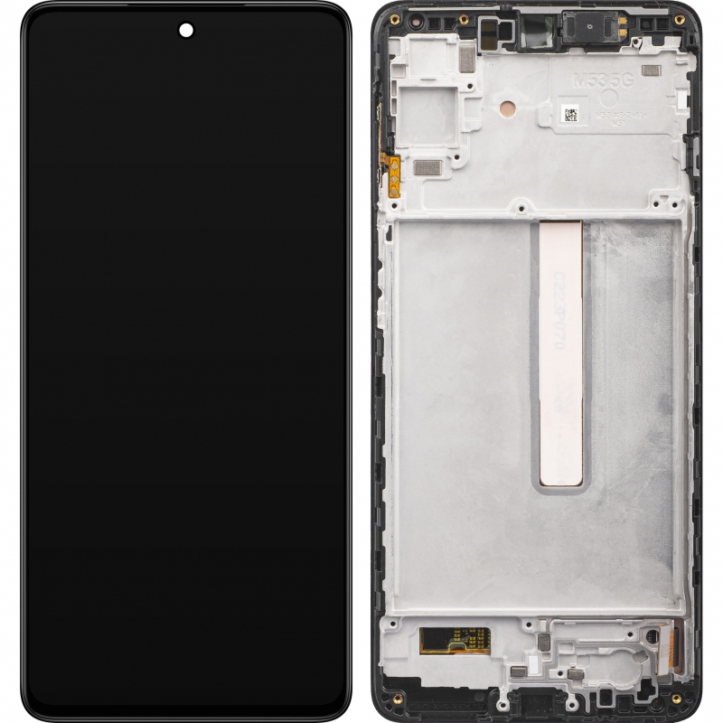 LCD SAMSUNG M53 / M536 BLACK WITH FRAME ORIGINAL (SERVICE PACK)