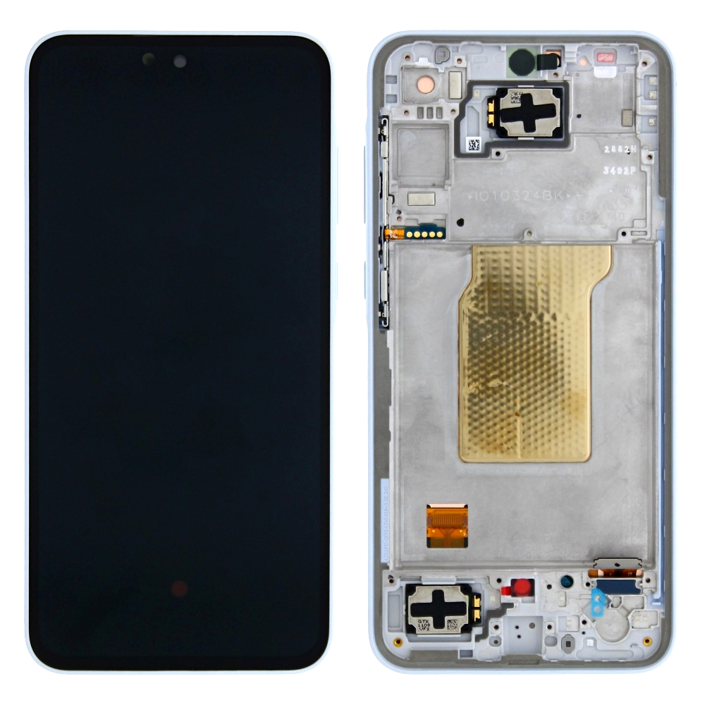 LCD SAMSUNG A35 (5G) / A356 BLUE ICE WITH FRAME ORIGINAL (SERVICE PACK) Assembled