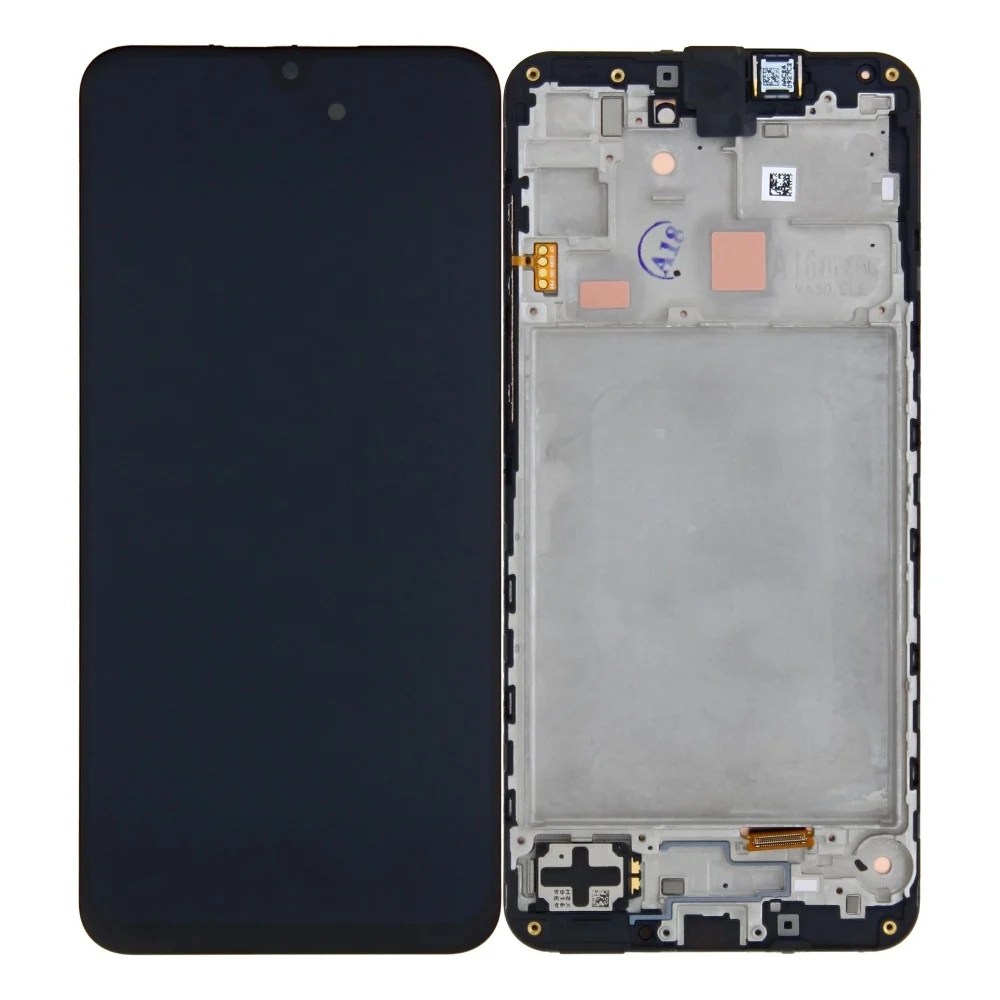 LCD SAMSUNG A16 4G / A165 BLACK WITH FRAME (SERVICE PACK) ORIGINAL